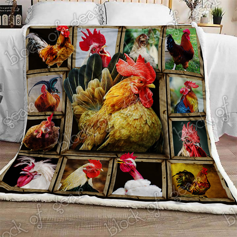 I Love Chicken CL2709210MDF Sherpa Fleece Blanket