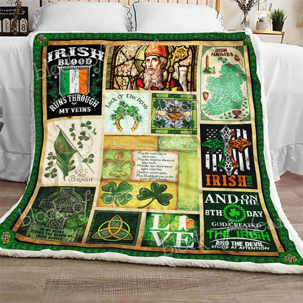 Irish Pride CL2709227MDF Sherpa Fleece Blanket
