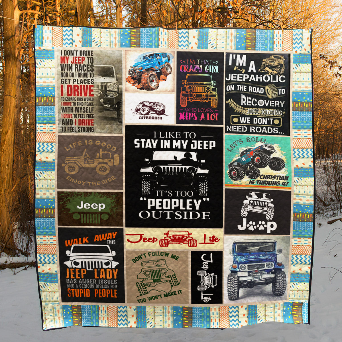 Jeep TD21110175 Quilt Blanket