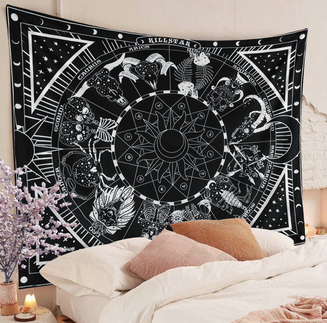 Kill Star Zodiac CLP070818 Decorative Wall Hanging Tapestry