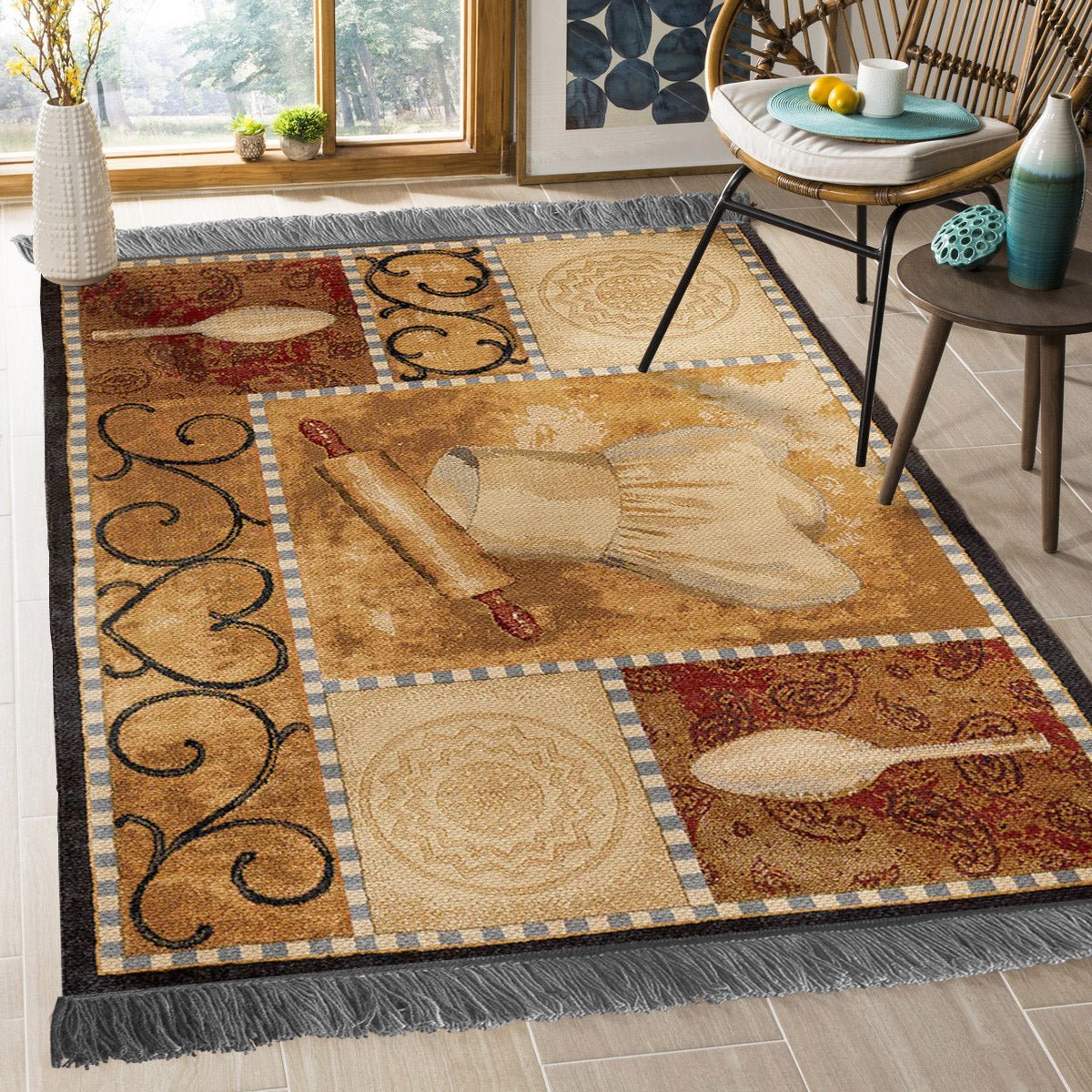 Kitchen HN0810127O Decorative Floor-cloth