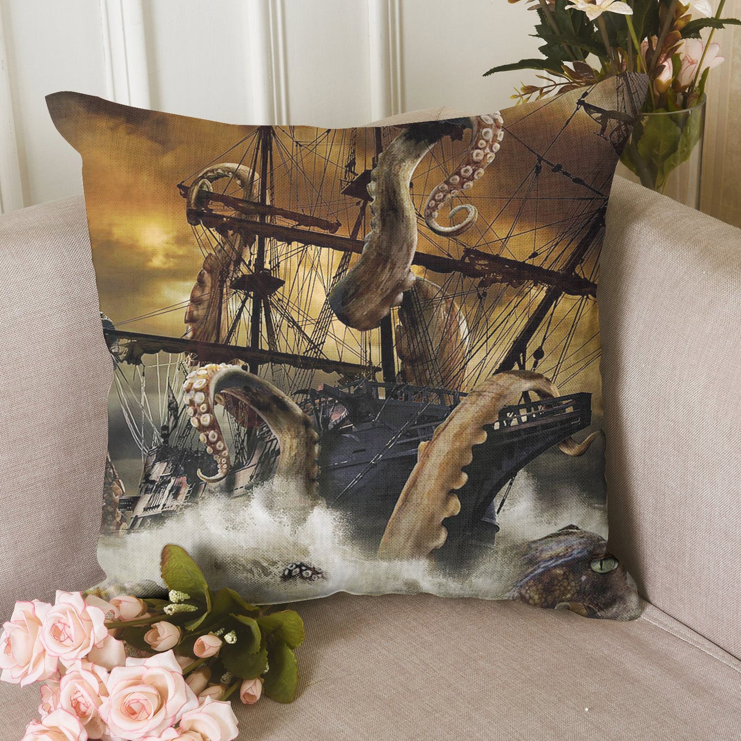 Kraken CLH2110185P Throw Pillow Covers