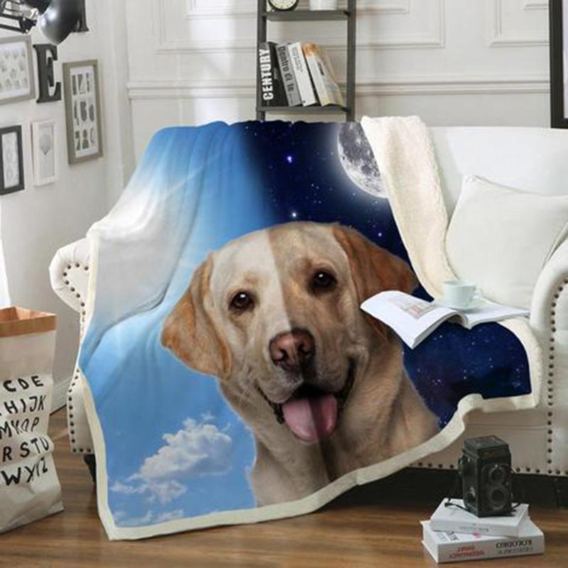 Labrador Retriever CLM3110183S Sherpa Fleece Blanket