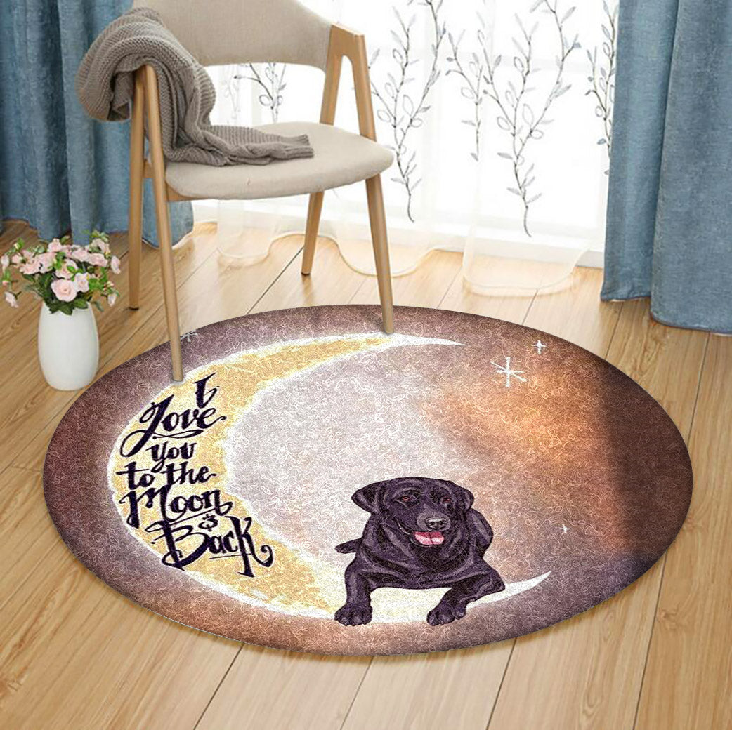Labrador Retriever HM300939TM Round Area Rug