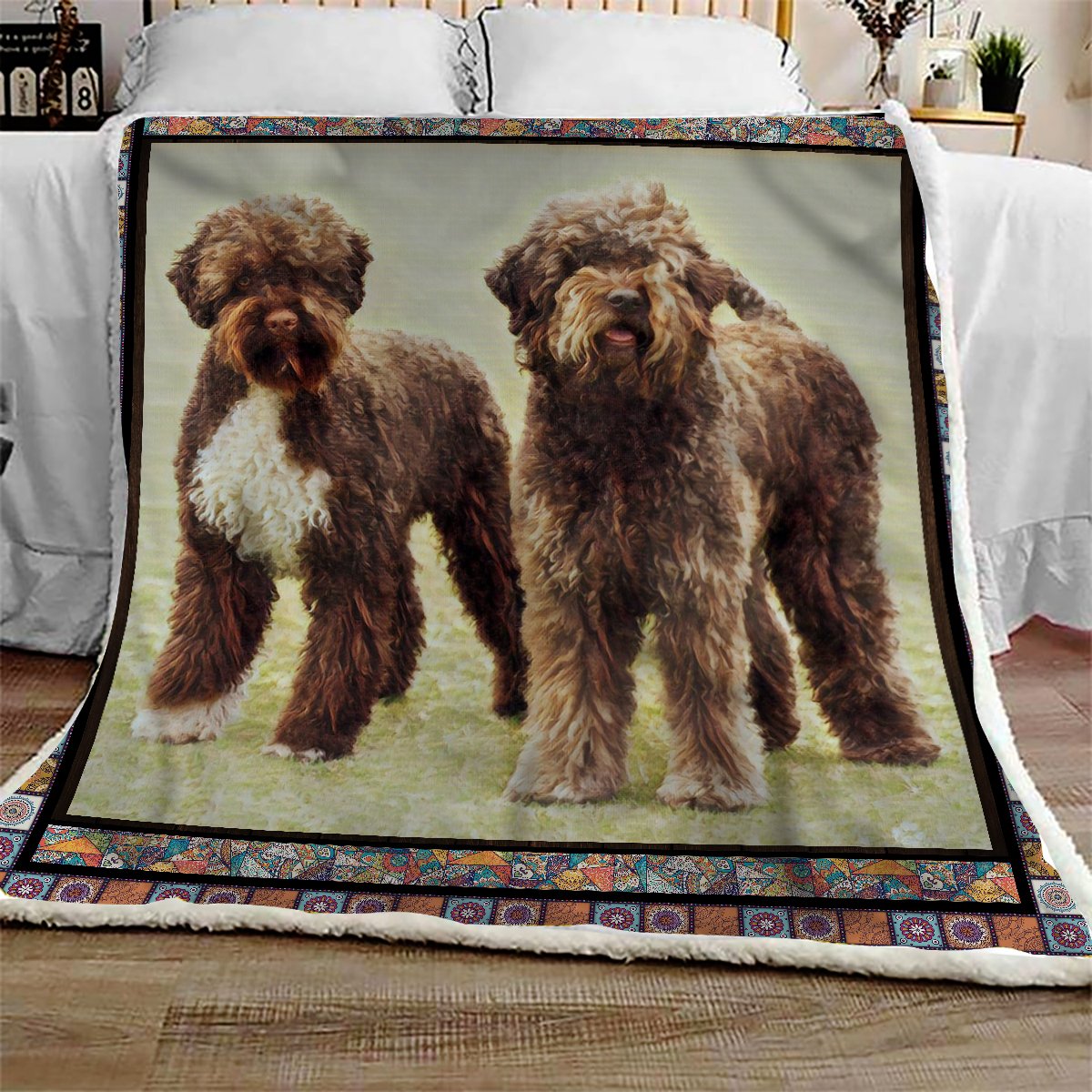 Lagotto Romagnolo CL10100175MDF Sherpa Fleece Blanket