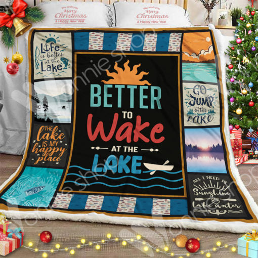 Lake CL14100035MDF Sherpa Fleece Blanket