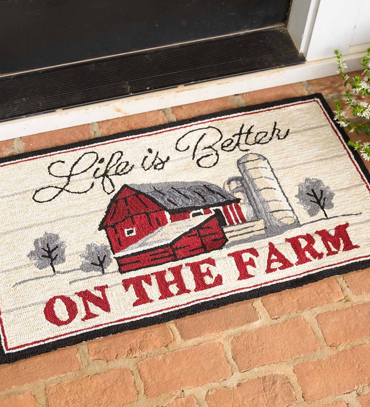 Life Is Better On The Farm CLM1610080D Non-slip Door mats
