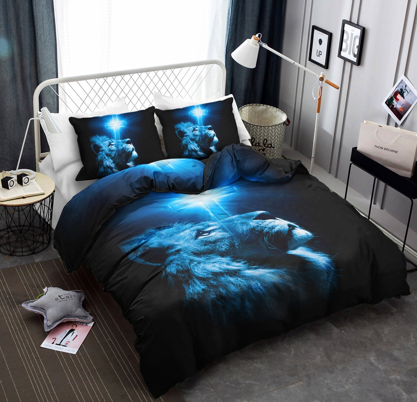 Lion Christian Cross Bedding Sets TL060605BS