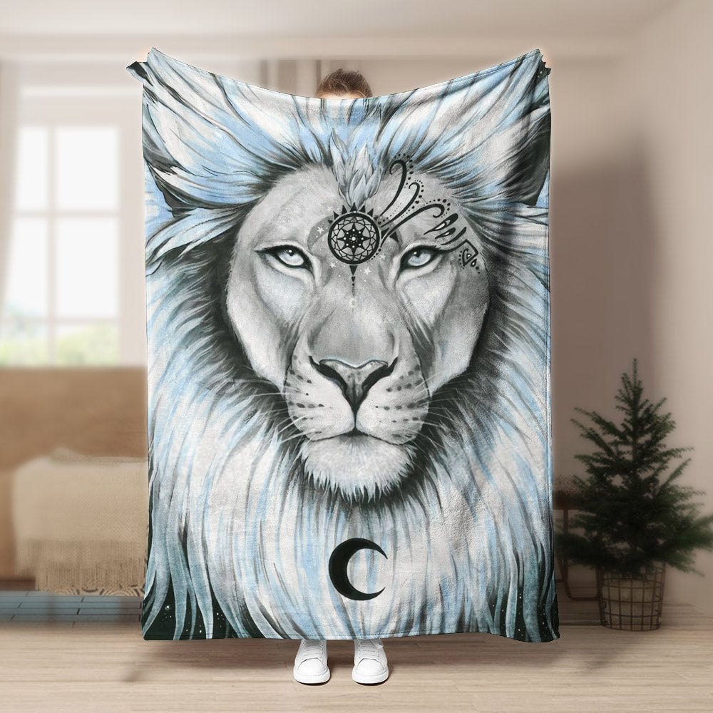 Lion CL140855MD Sherpa Fleece Blanket