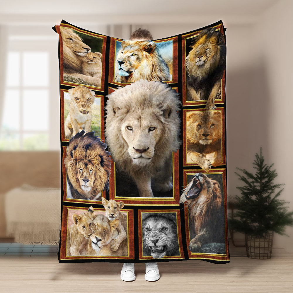 Lion CL240865MD Sherpa Fleece Blanket