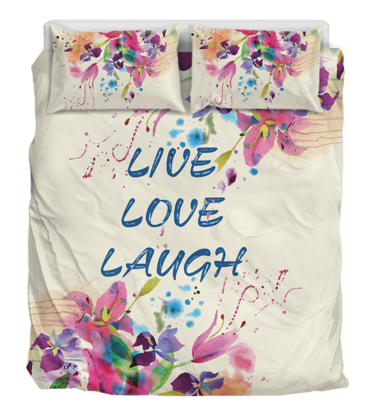 Live Love Laugh Watercolor CL05100193MDB Bedding Sets