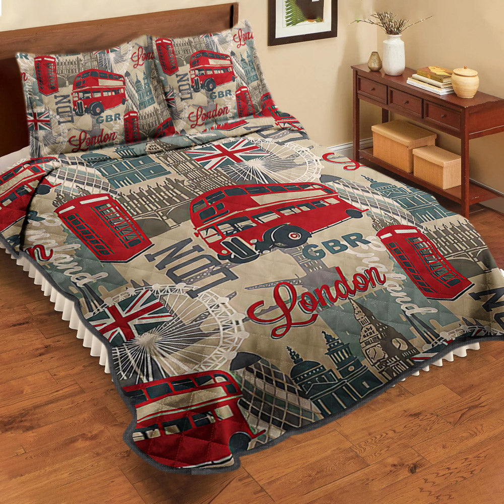 London Quilt Bedding Set HT100916