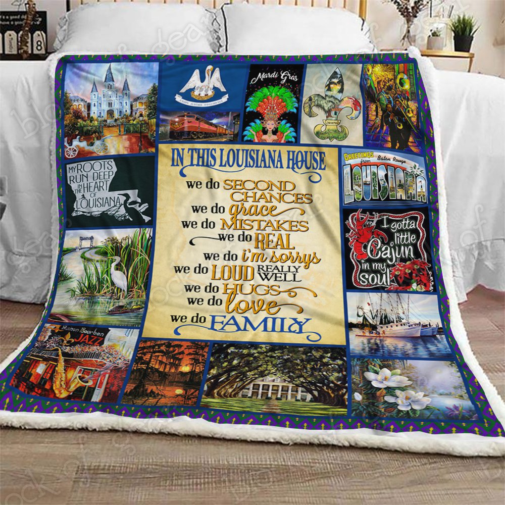 Louisiana CL1909121MDF Sherpa Fleece Blanket