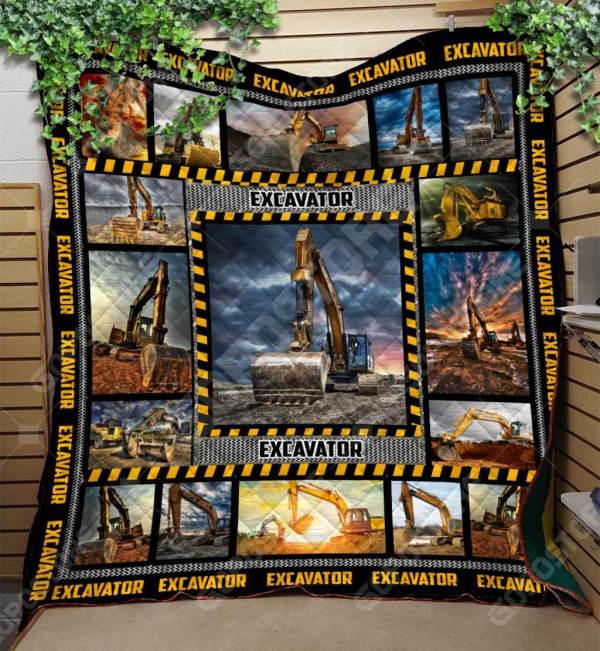 Love Excavator CL15110183MDQ Quilt Blanket