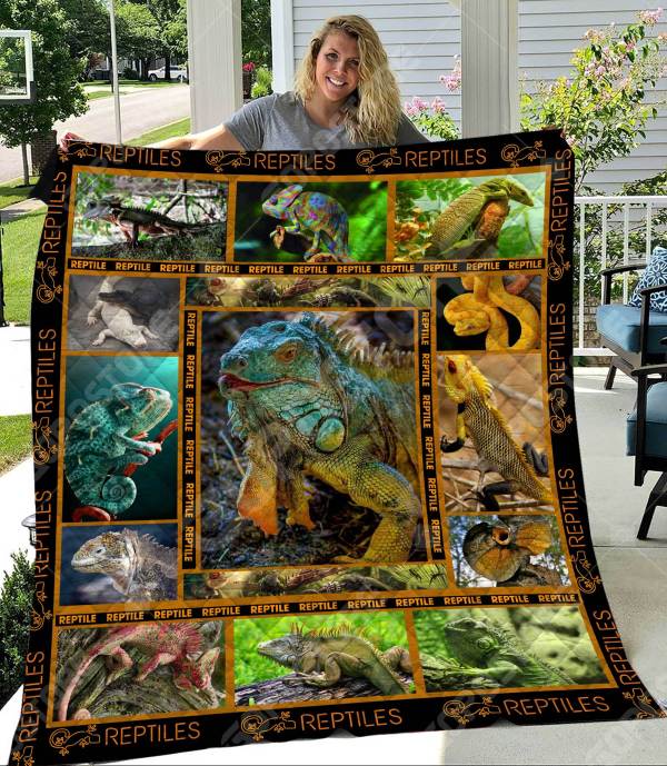 Love Reptile CL16110034MDQ Quilt Blanket