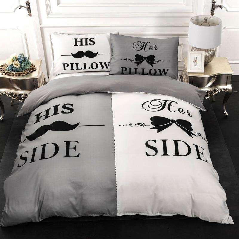 Lovely Her Side His Side CL2409132MDB Bedding Sets