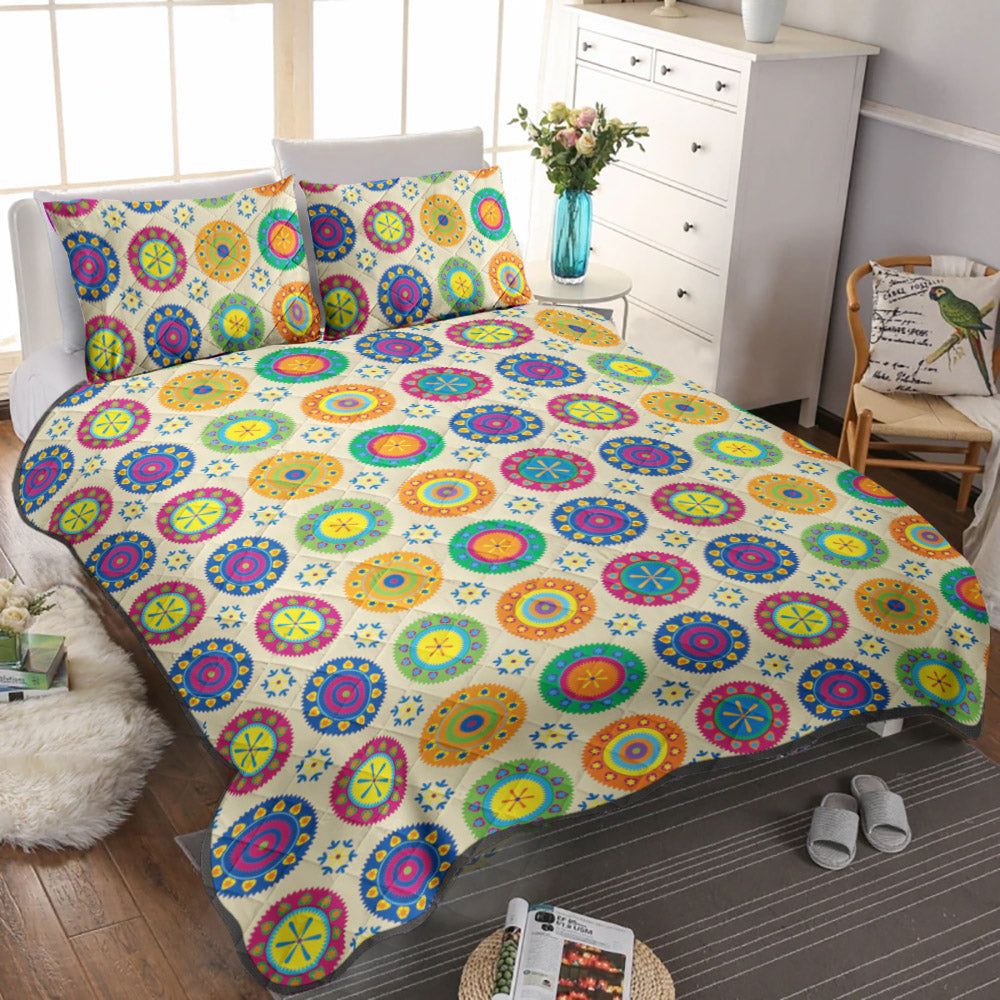 Mandala Flower CLA2809282B Quilt Bedding Set