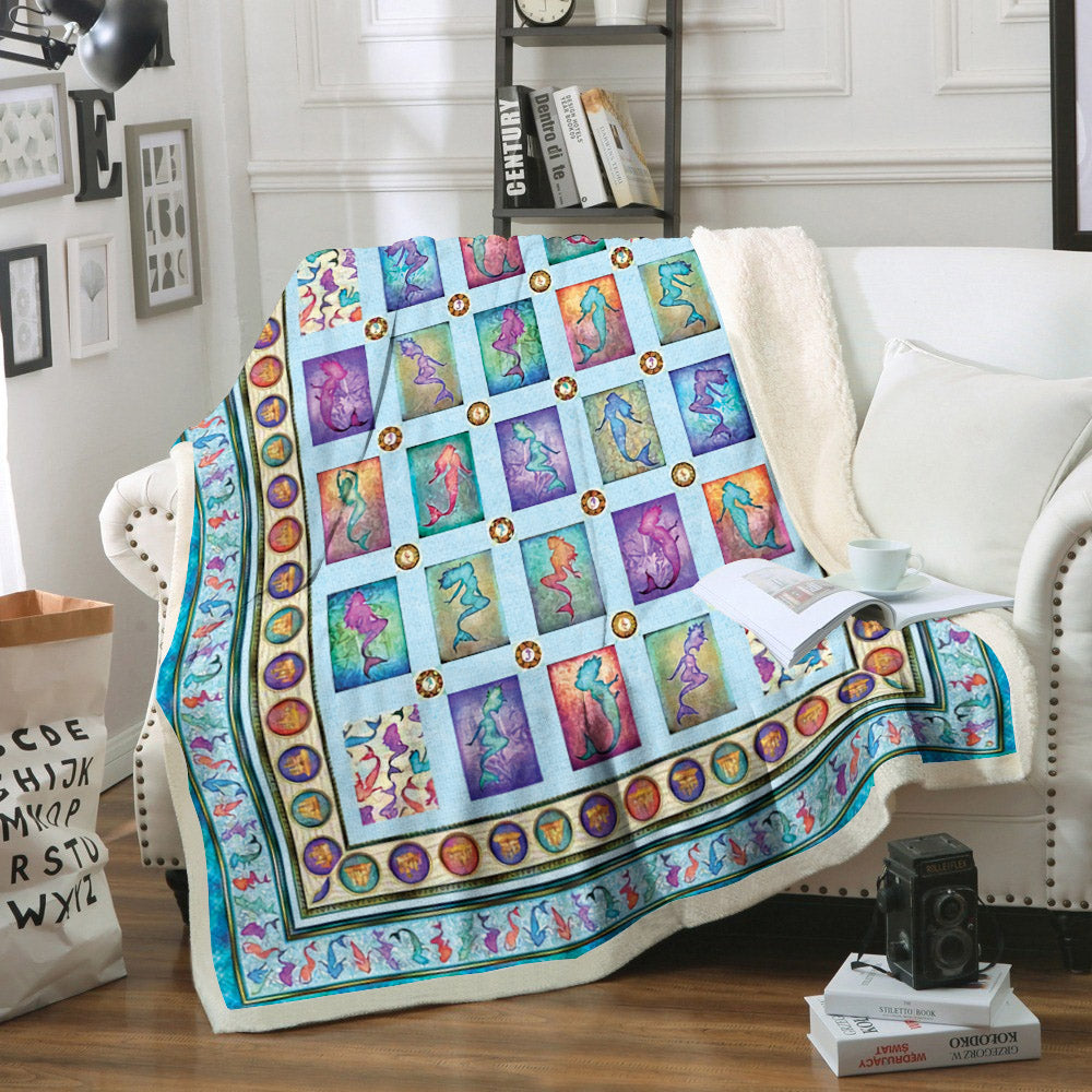 Mermaid BL2009121F Sherpa Fleece Blanket