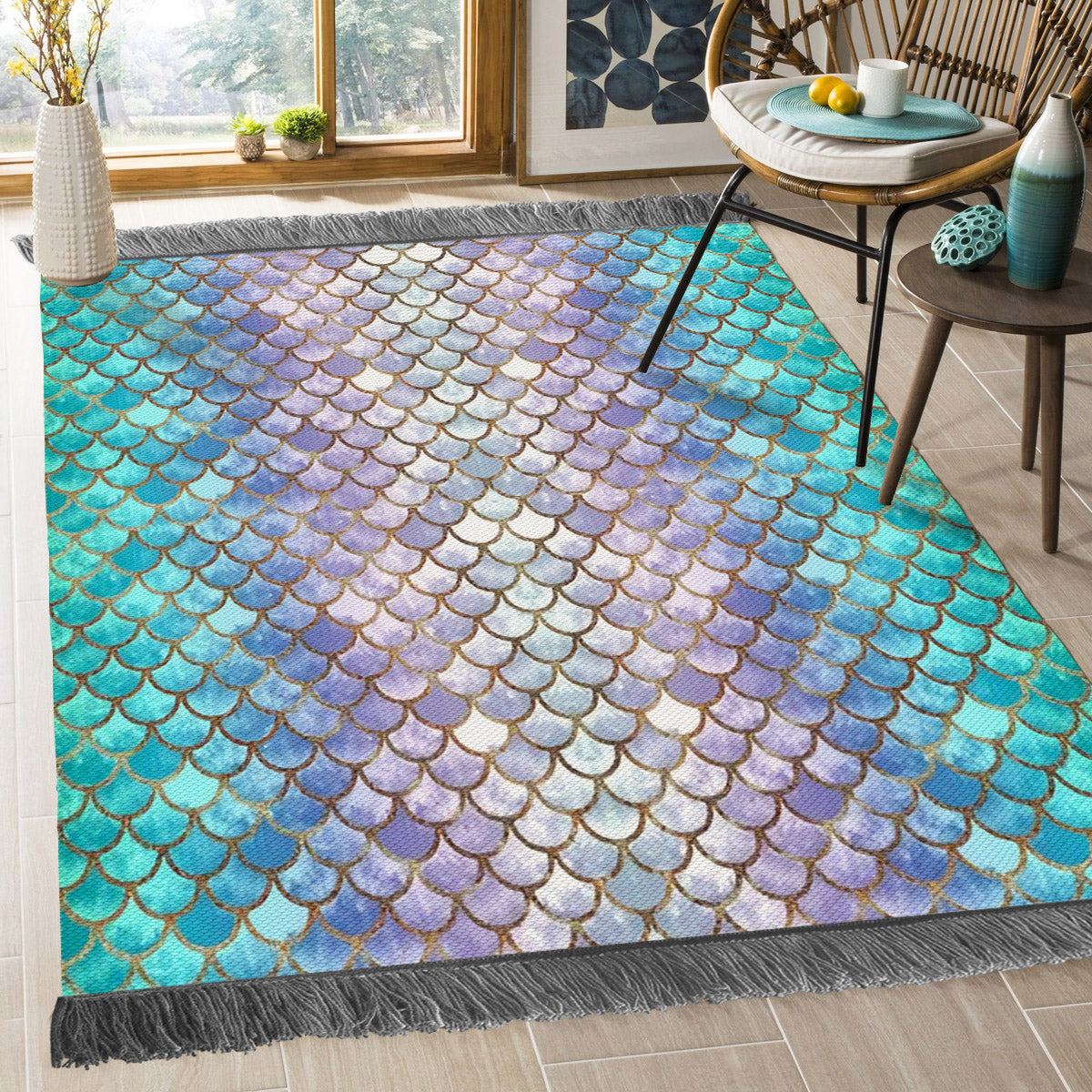 Mermaid BT2609131O Decorative Floor-cloth