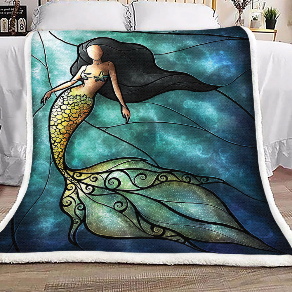 Mermaid CG1610111TT Sherpa Fleece Blanket