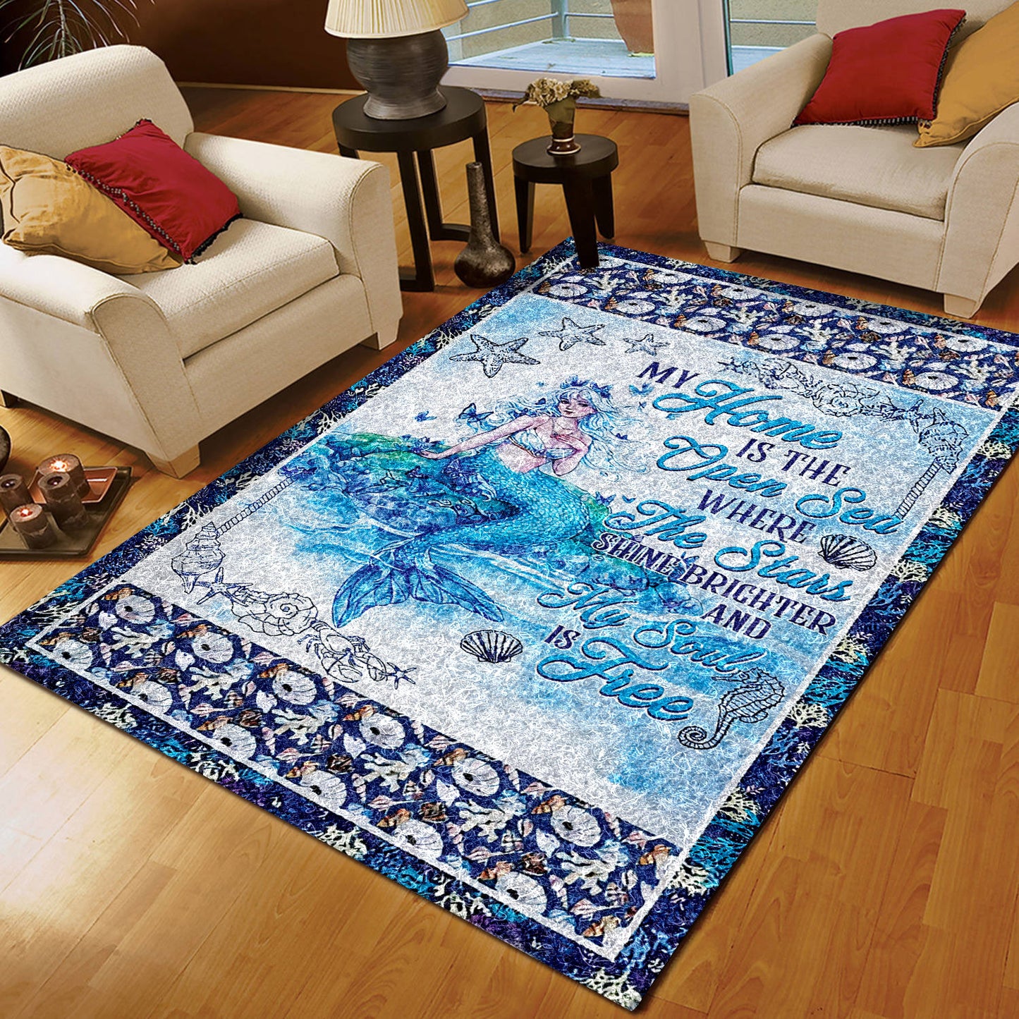 Mermaid CL171003MDR Rug