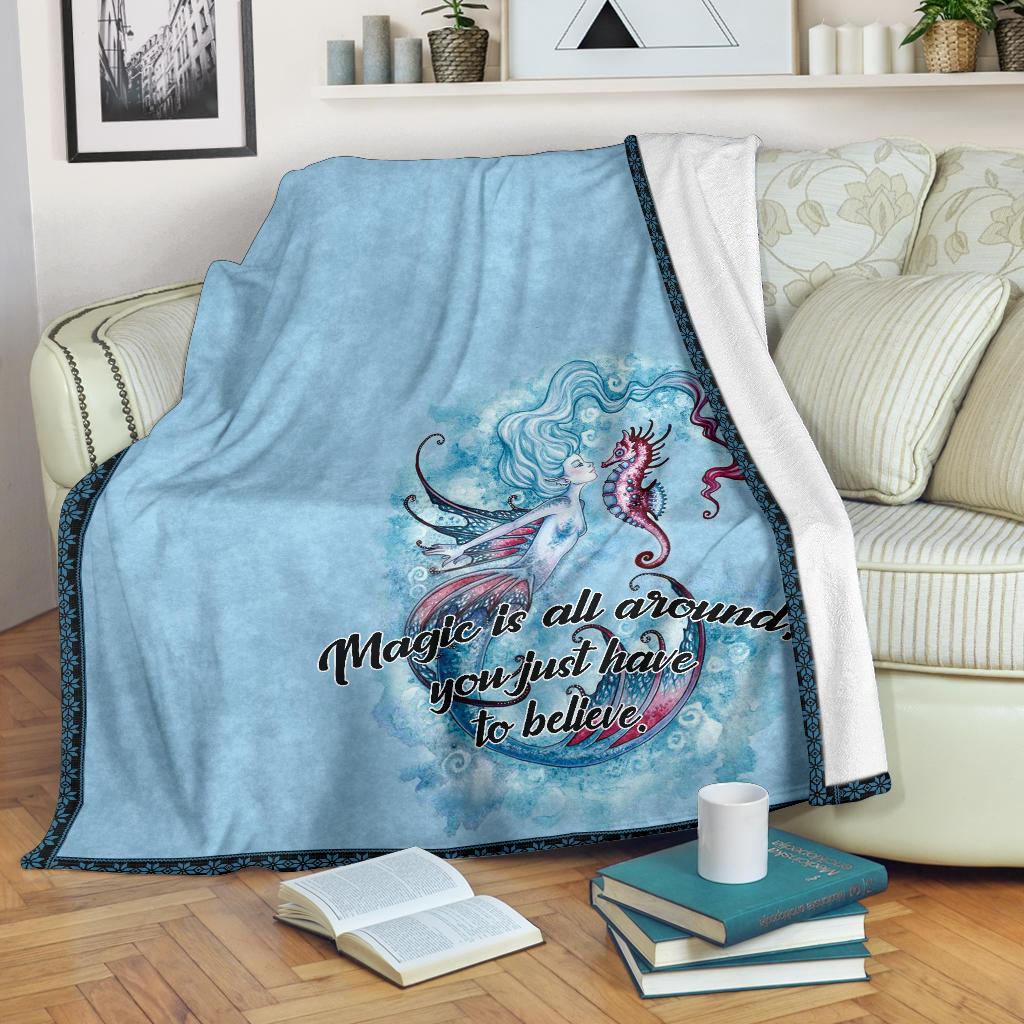 Mermaid CLM1012436S Sherpa Fleece Blanket