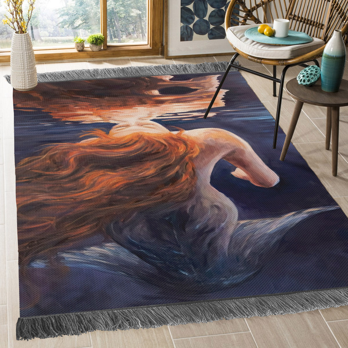 Mermaid DD1010206O Decorative Floor-cloth