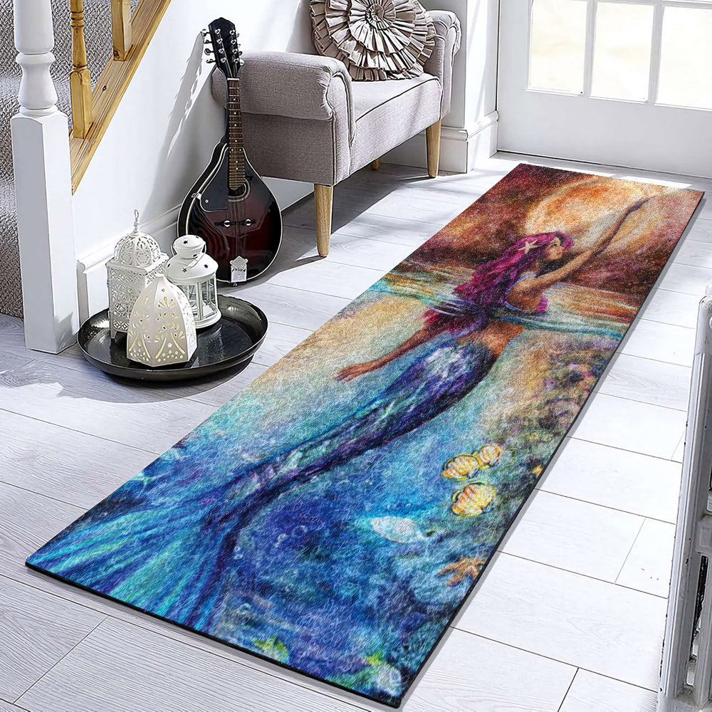 Mermaid Diamond HN1111062RU Runner Rug