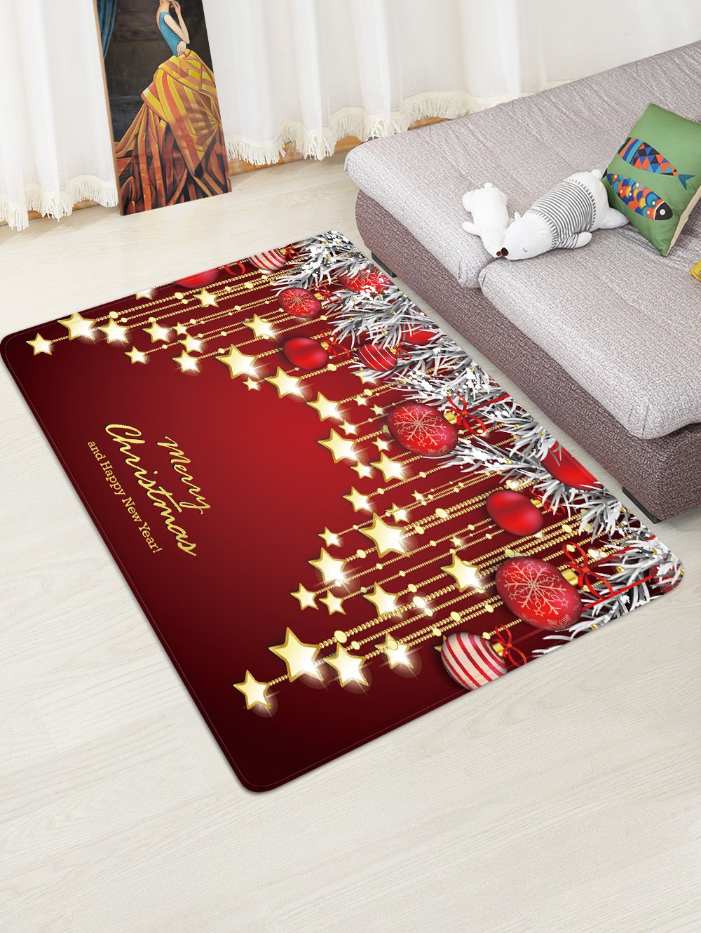 Merry Christmas Star CLH2611229R Rug