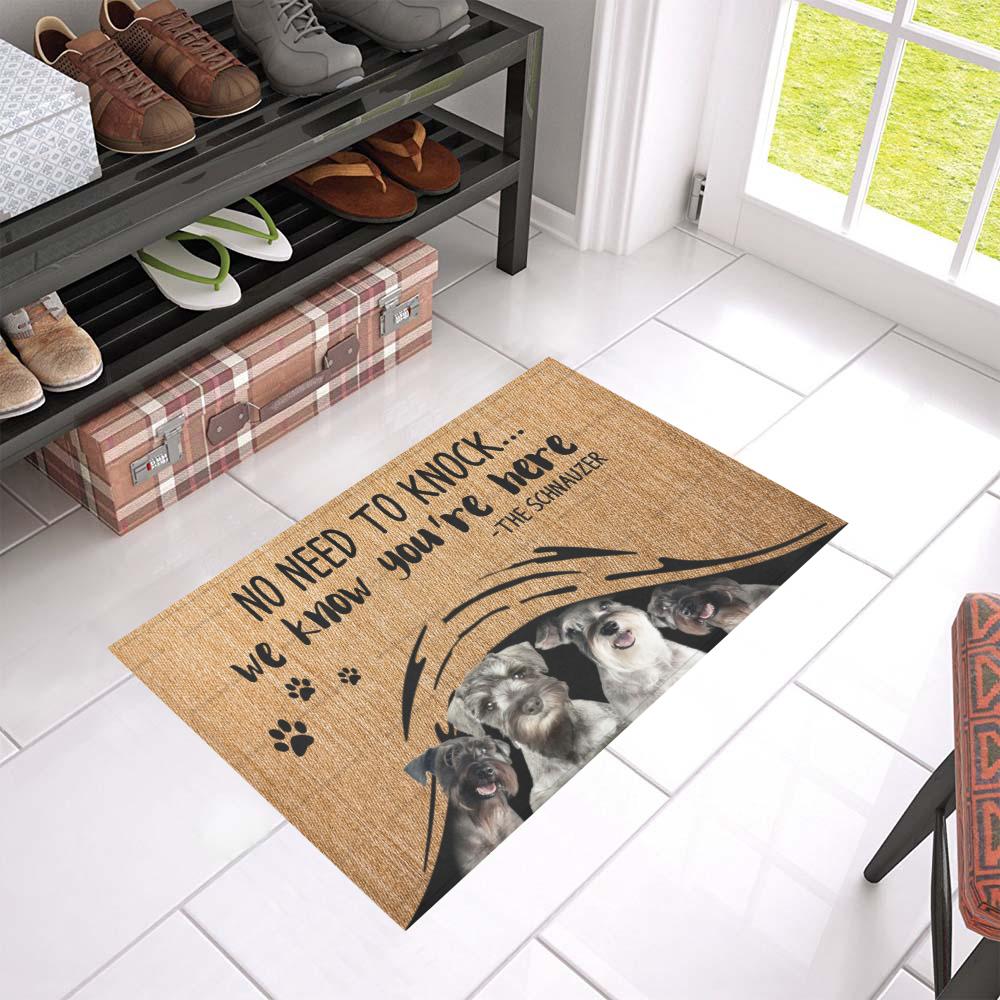 Miniature Schnauzer CL02110320MDD Non-slip Door mats