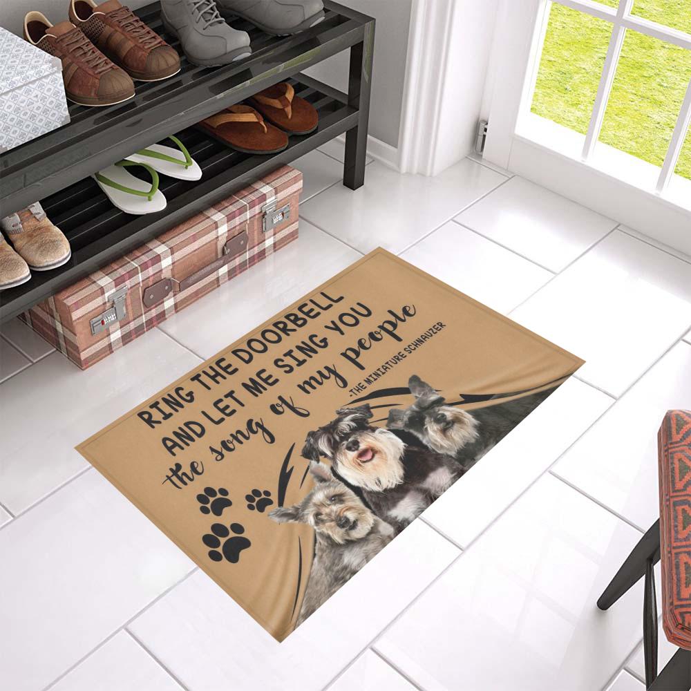 Miniature Schnauzer CL09100131MDD Non-slip Door mats