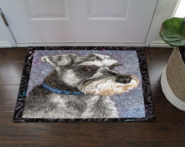 Miniature Schnauzer DV0611116D Non-slip Door mats