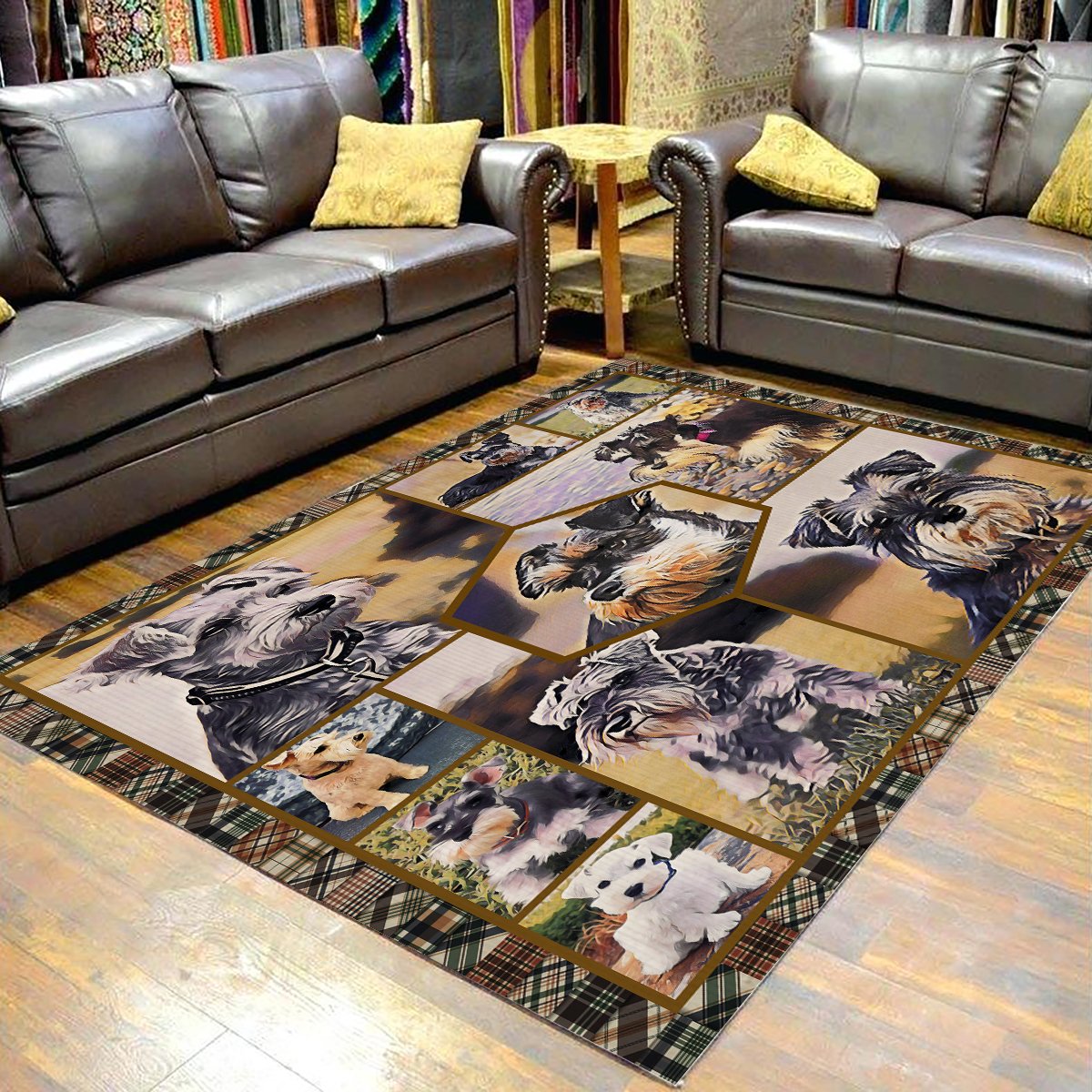 Miniature Schnauzer Portrait CL08100193MDR Rug