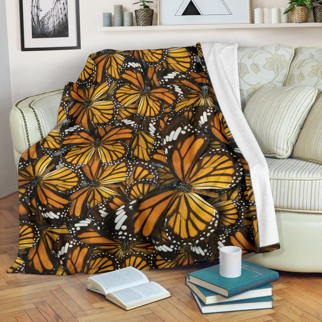 Monarch Butterfly CL12100767MDF Sherpa Fleece Blanket