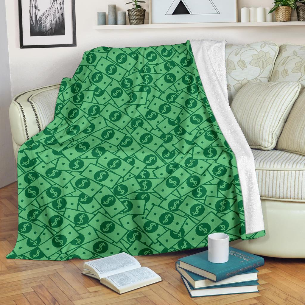 Money Dollar CL12100770MDF Sherpa Fleece Blanket