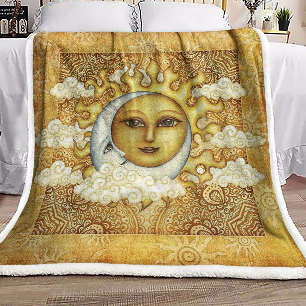 Moon Vs Sun NT250991F Sherpa Fleece Blanket