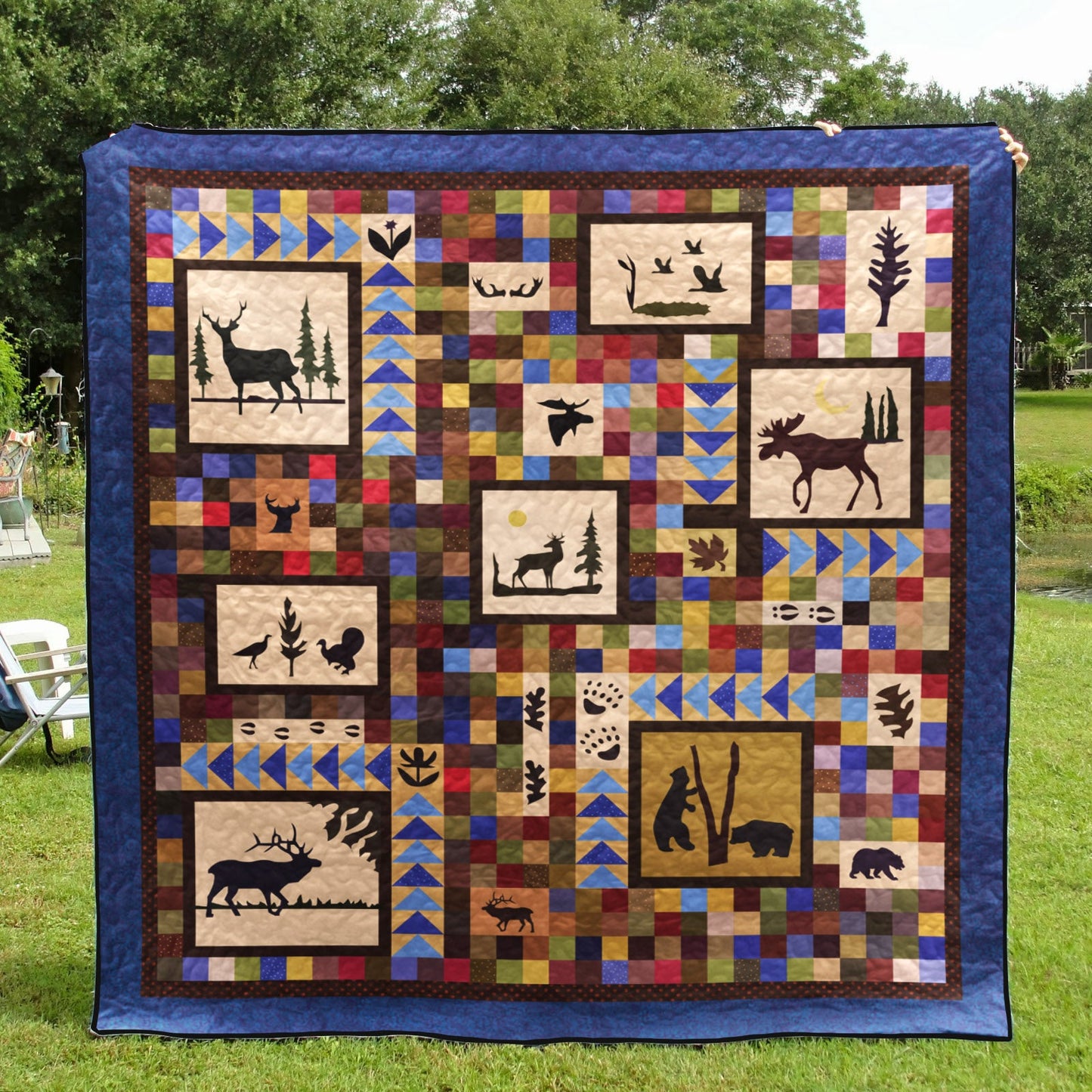 Moose CLA1410434Q Quilt Blanket