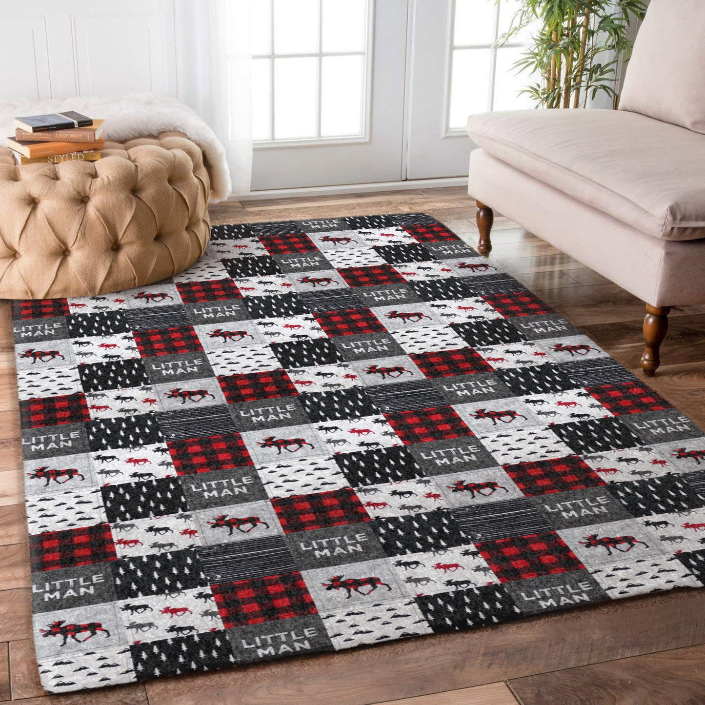 Moose Buffalo Plaid NN2611067M Rug