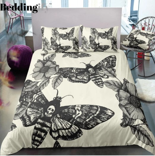 Moth Gothic Skull CL23100296MDB Bedding Sets