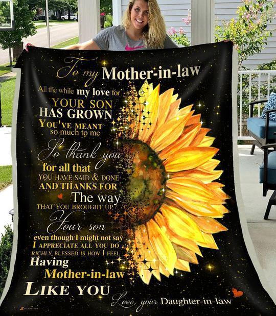 Mother In Law CLM2312483S Sherpa Fleece Blanket