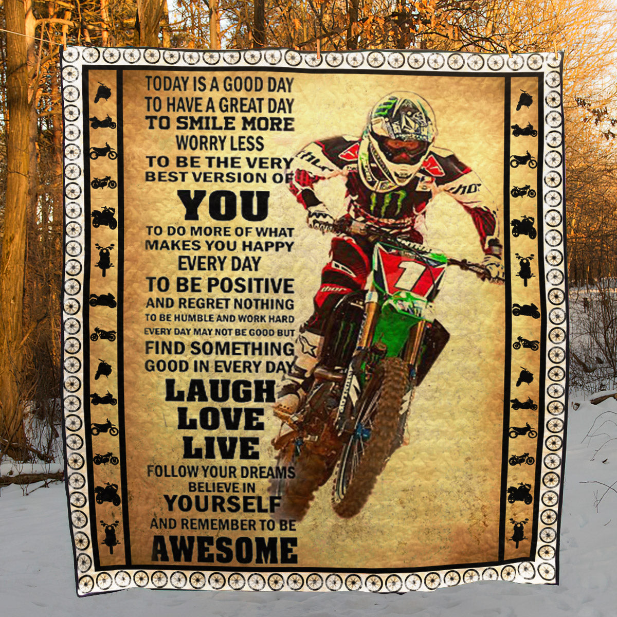 Motocross TD22111034 Quilt Blanket