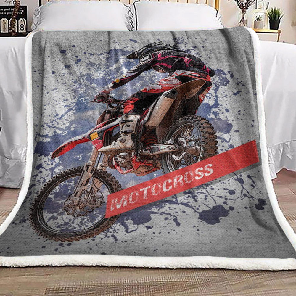 Motocross HN2410154F Sherpa Fleece Blanket