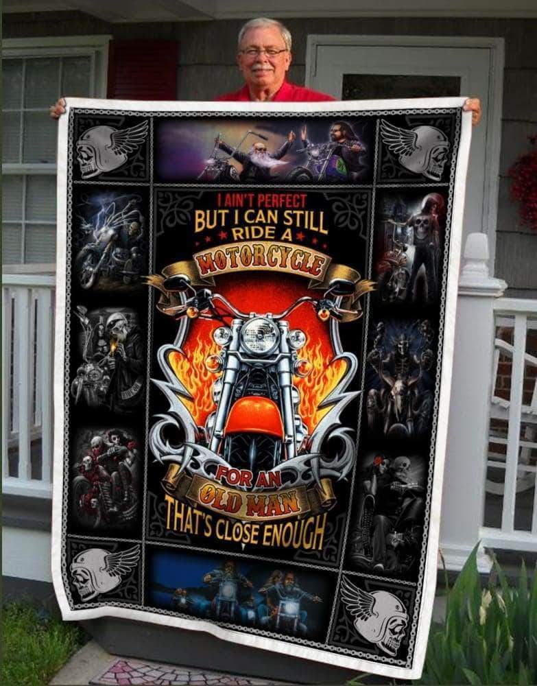 MotorcyCL05100344MDF Sherpa Fleece Blanket