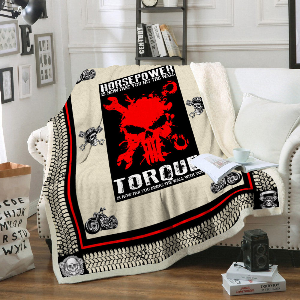 Motorcycle CL02110810MDF Sherpa Fleece Blanket