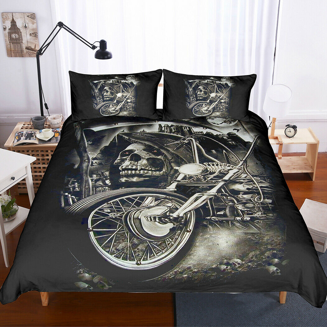 Motorcycle Skull CLH0210124B Bedding Sets