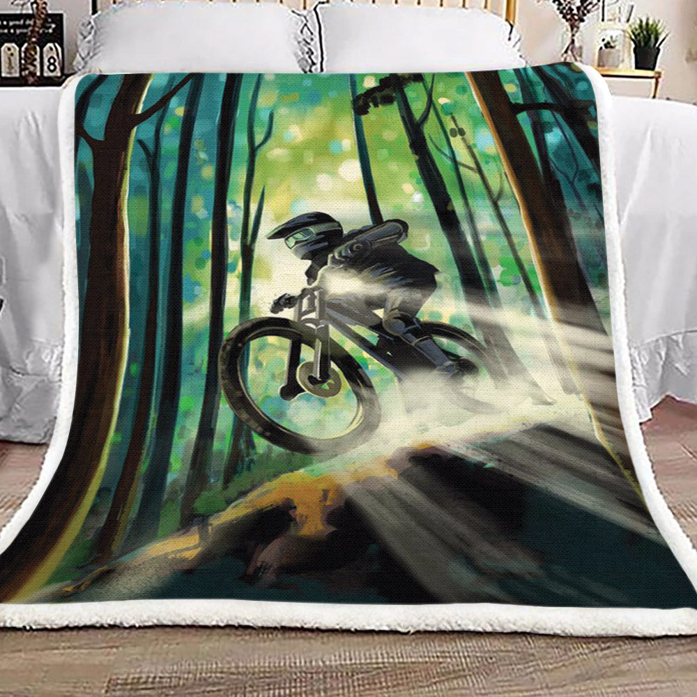 Mountain Bike HM1510115TT Sherpa Fleece Blanket