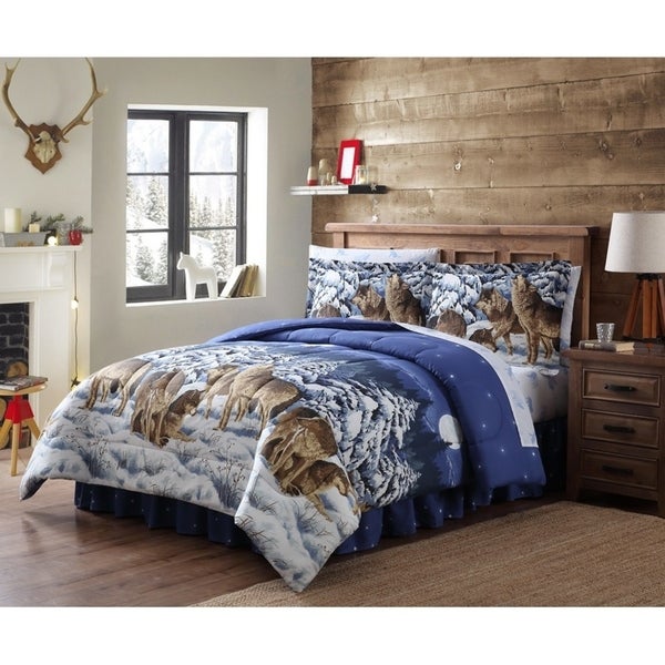 Mountain Ridge Midnight Wolf CLM2110341B Bedding Sets