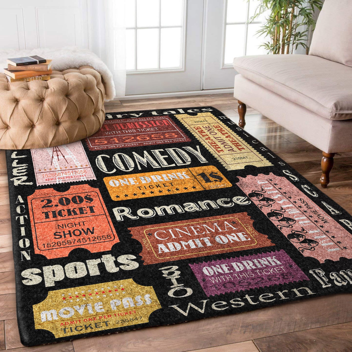 Movie Tickets VD0611141R Rug