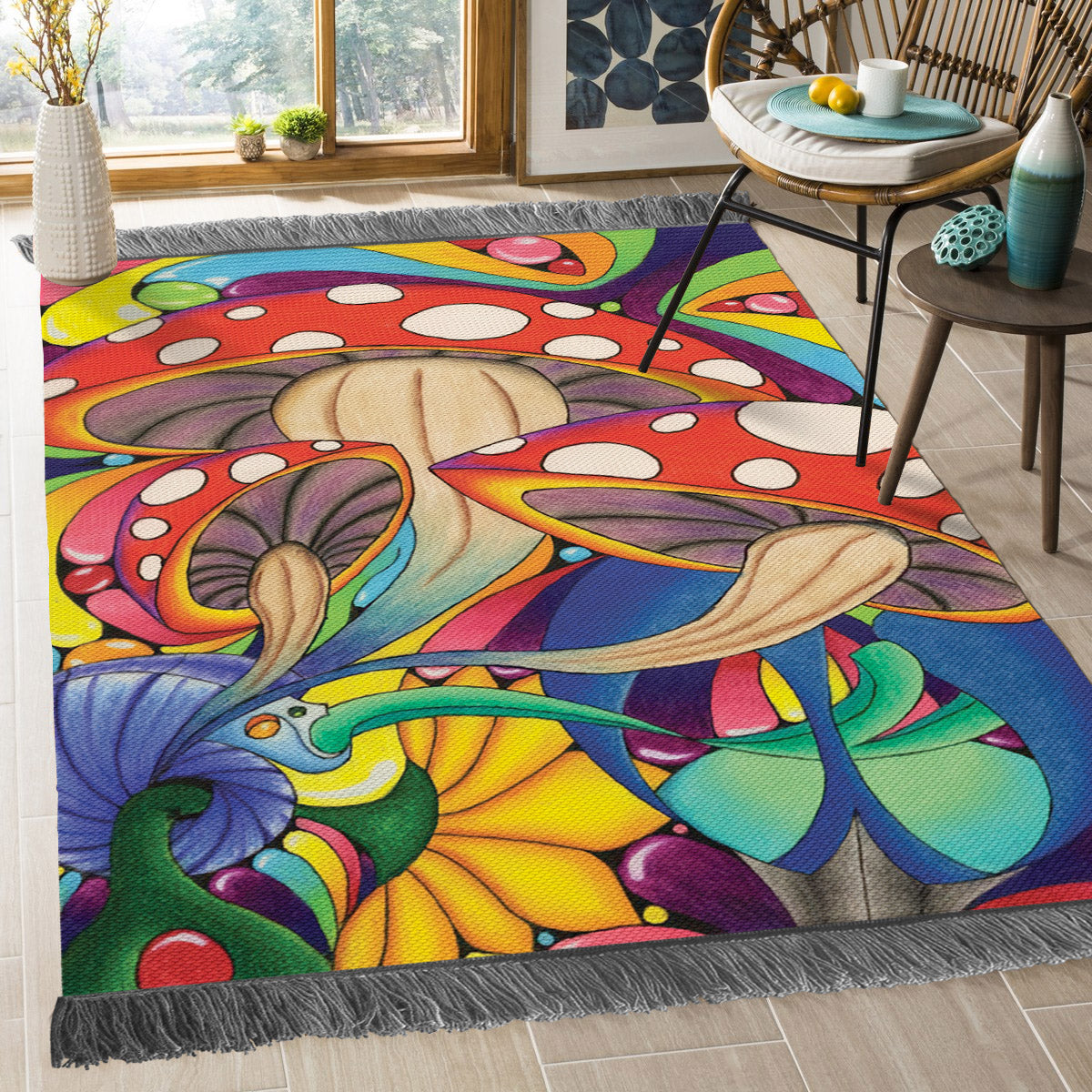 Mushroom DN2509100O Decorative Floor-cloth