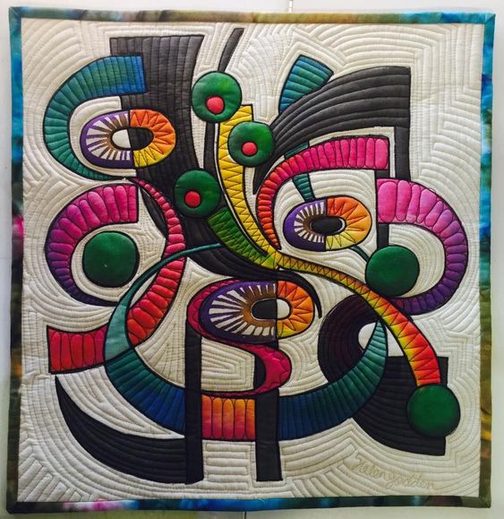 Music Abstract CLA1410438Q Quilt Blanket